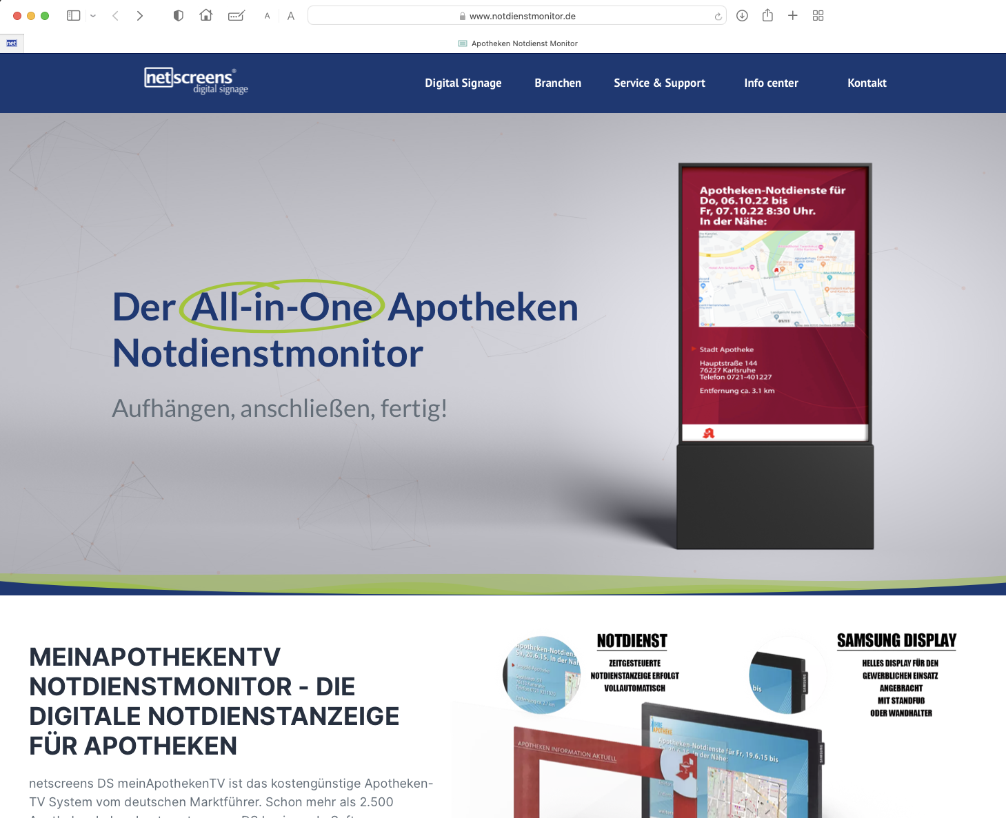 Website notdienstmonitor.de