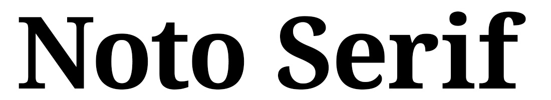 Noto Serif Headline