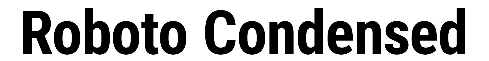 Roboto Condensed Headline